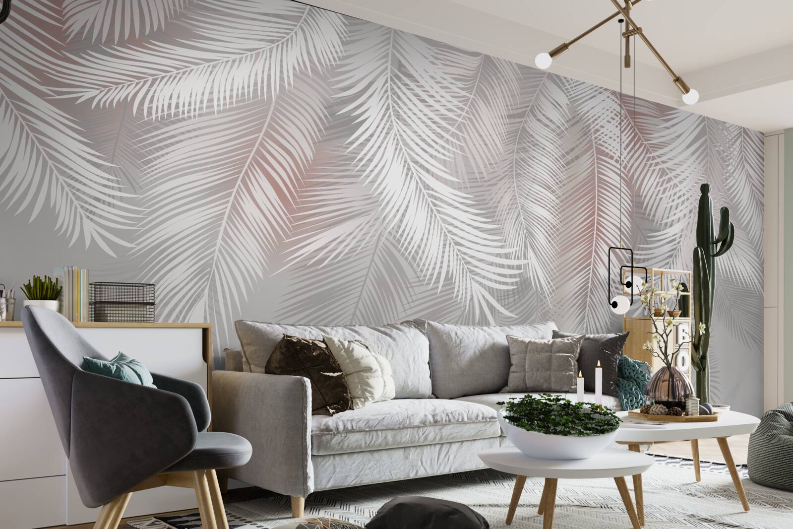 Fototapet frunze albe, crocante și fragede