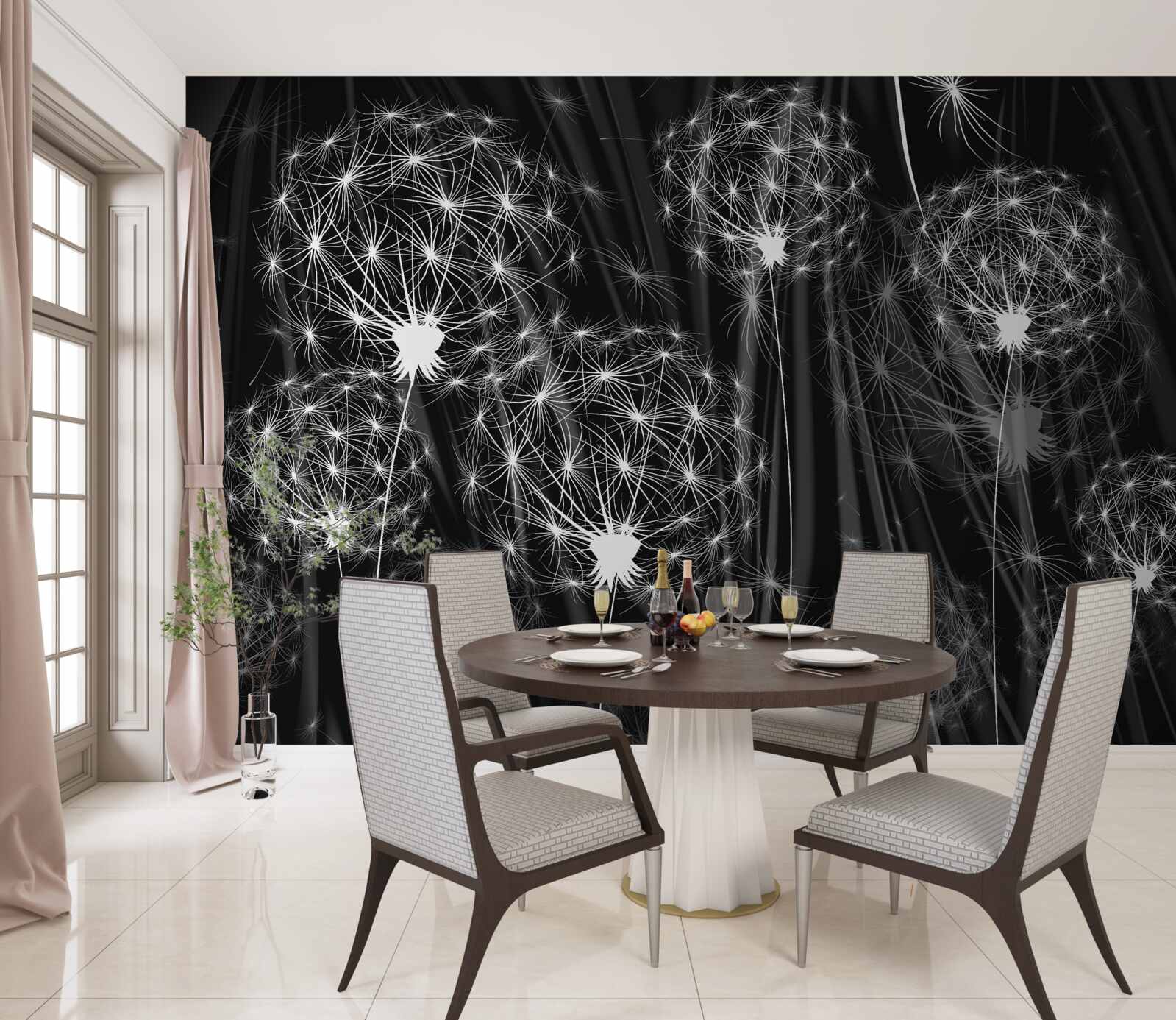 Fototapet icre albe strălucitoare