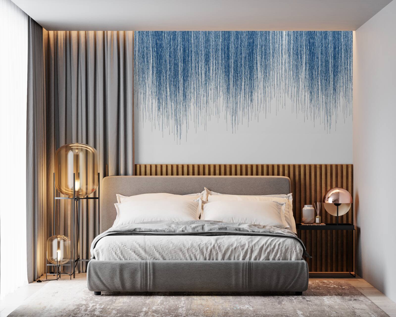 Fototapet ușor zgomot albastru