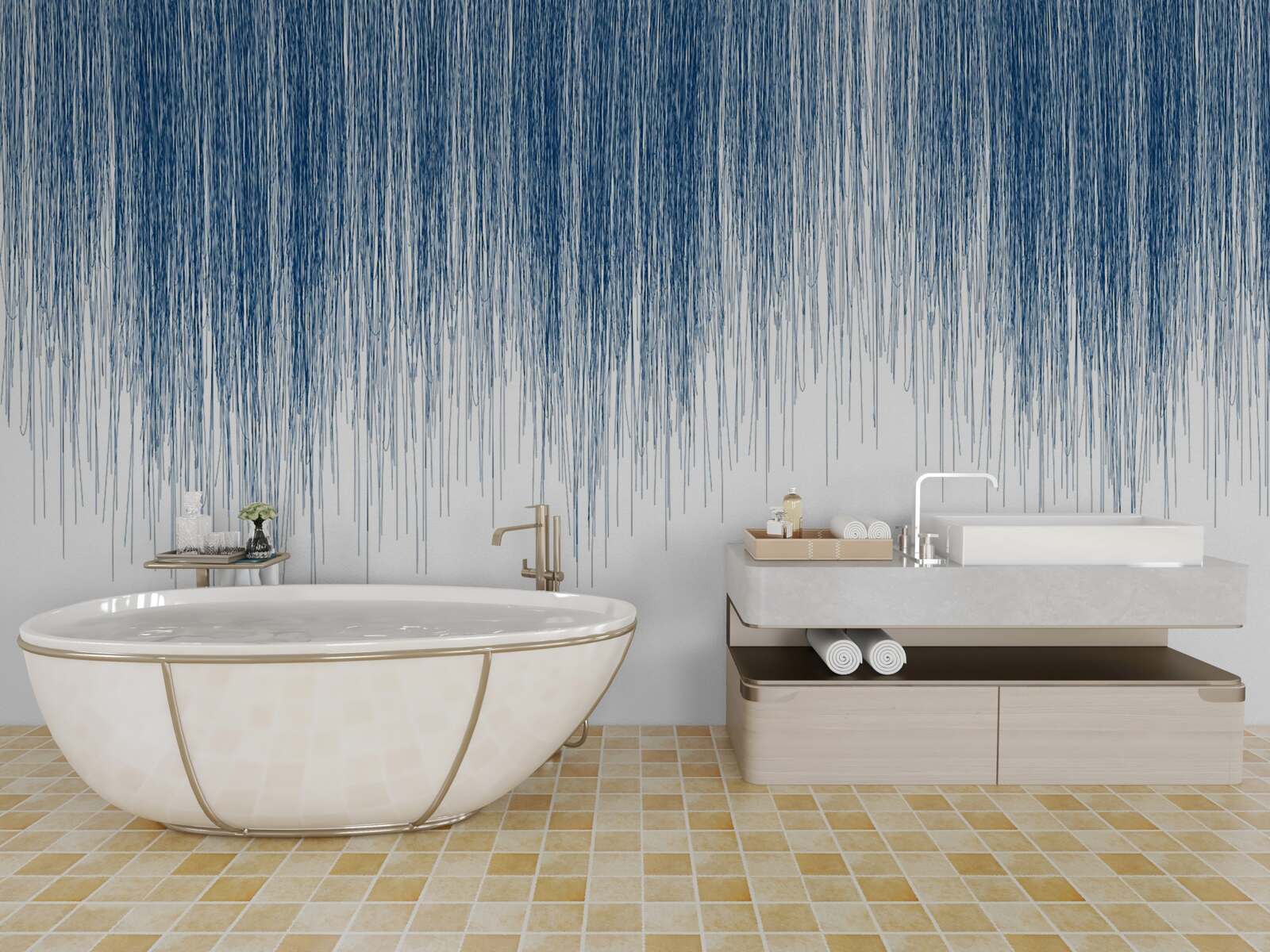 Fototapet ușor zgomot albastru