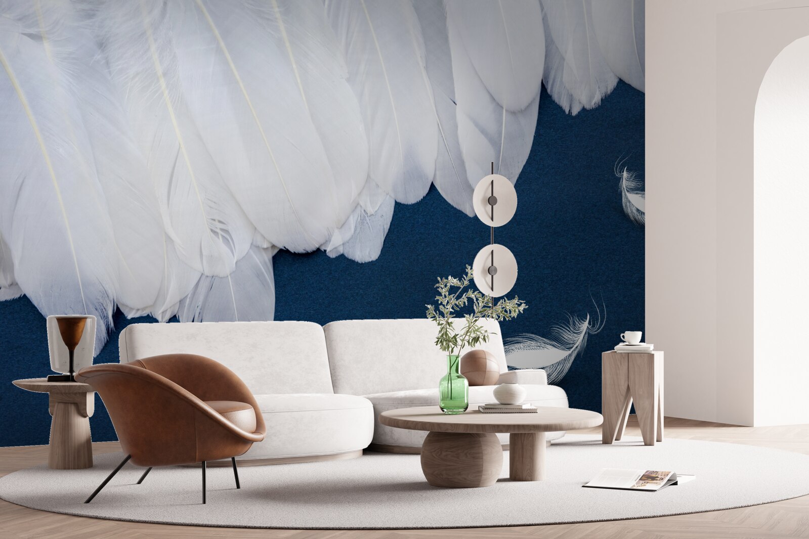 Fototapet lumină moale în jos