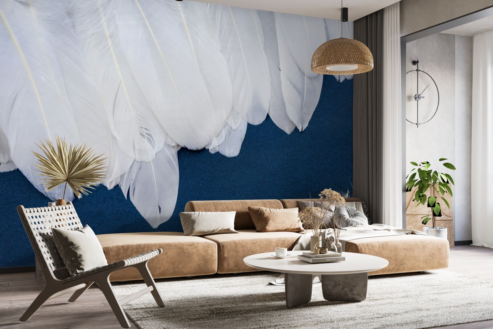 Fototapet lumină moale în jos