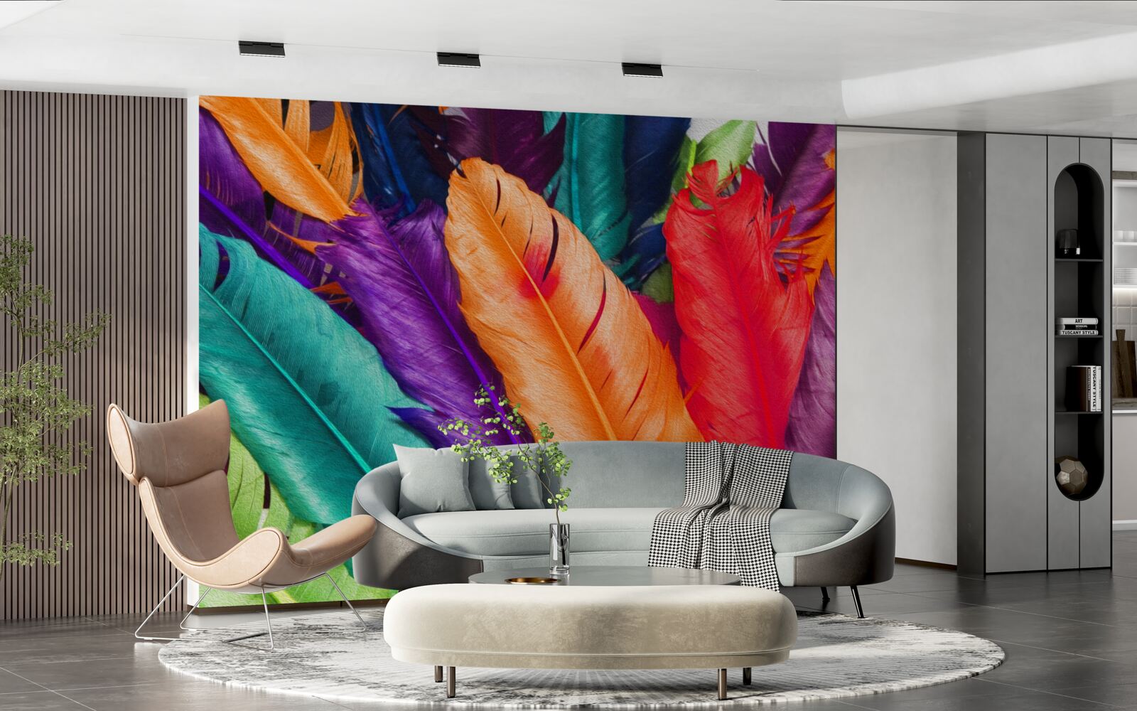 Fototapet pene extrem de bogate, lucioase