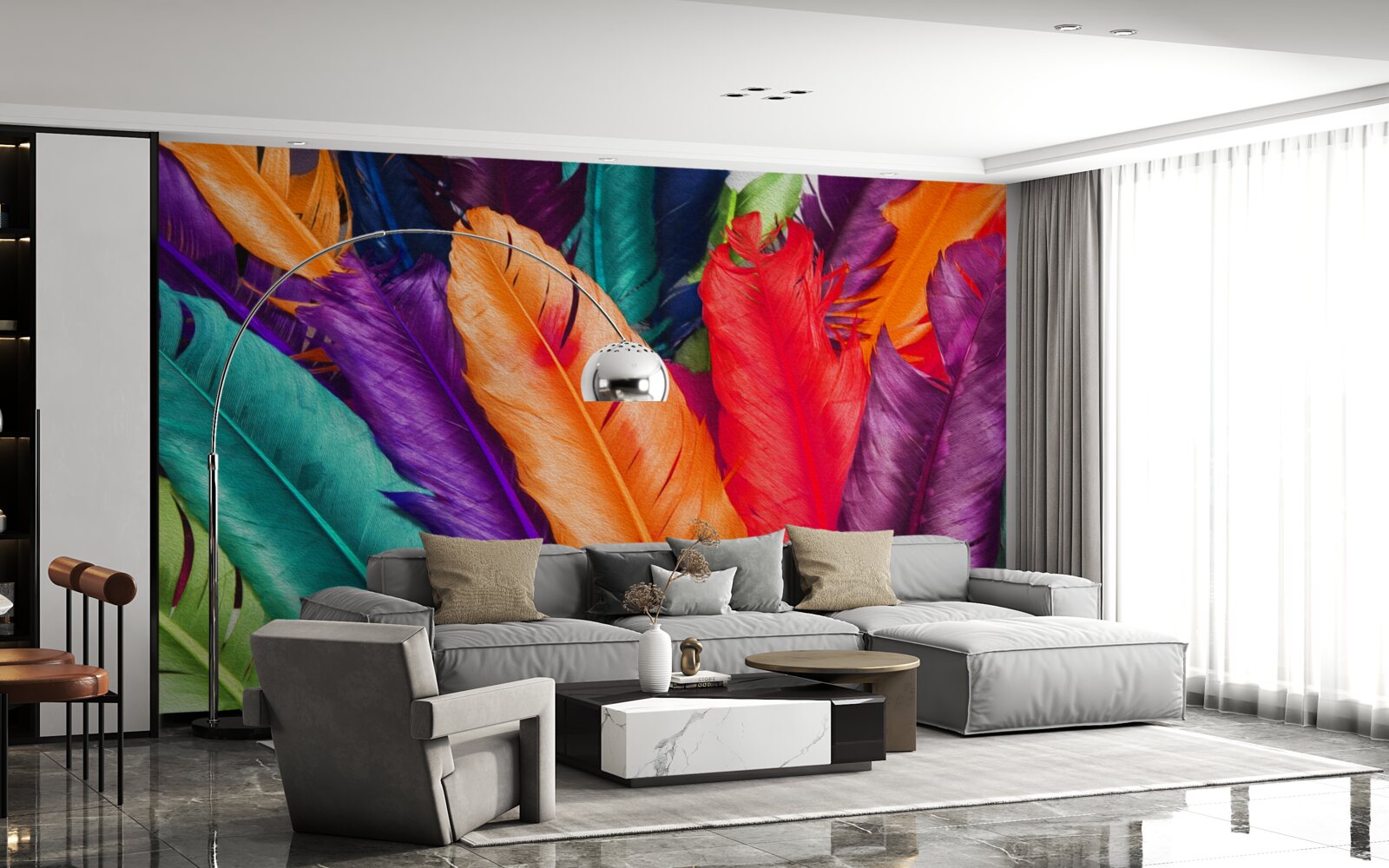 Fototapet pene extrem de bogate, lucioase