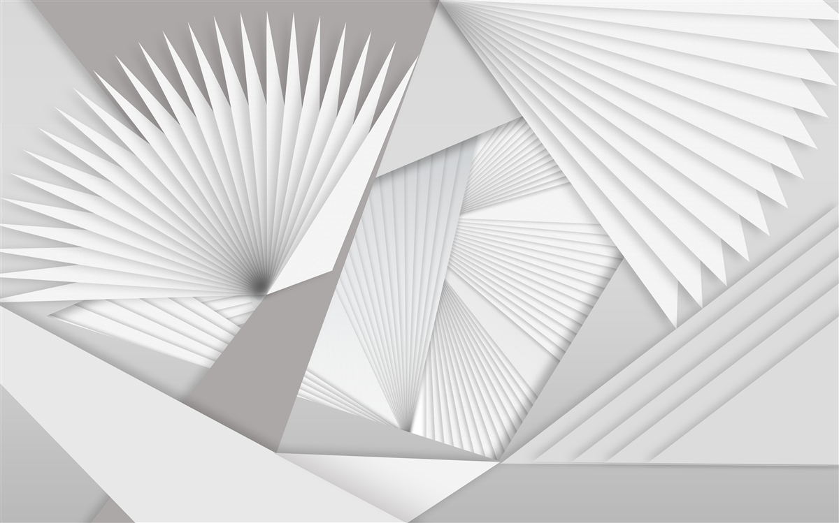 Fototapet vedere în perspectivă a formelor geometrice