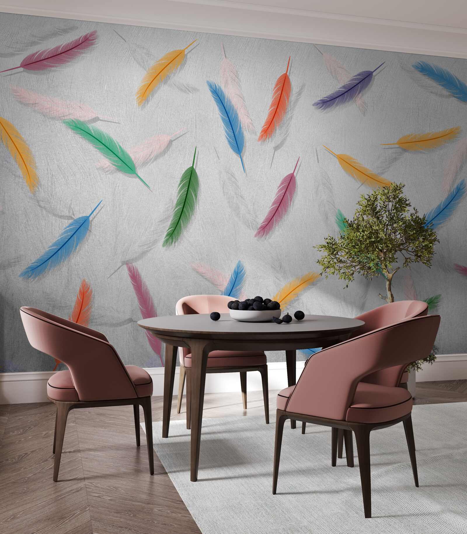 Fototapet pixuri colorate de aceeași formă