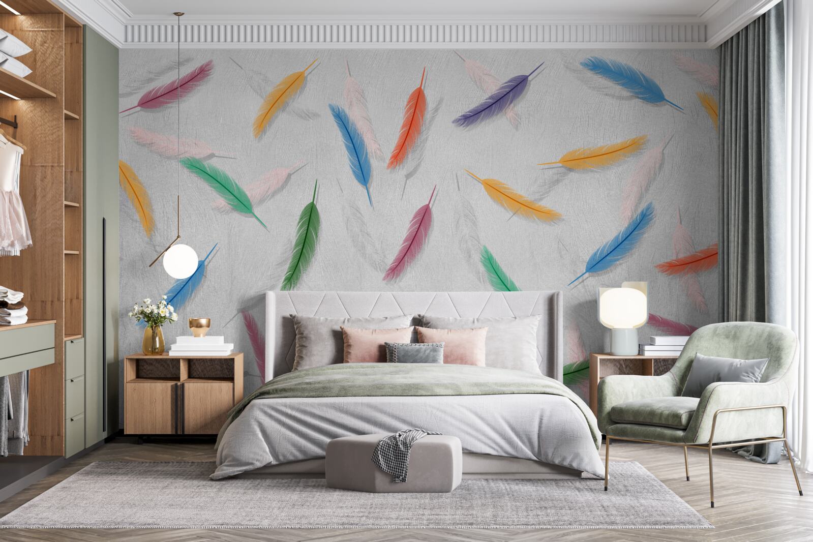 Fototapet pixuri colorate de aceeași formă