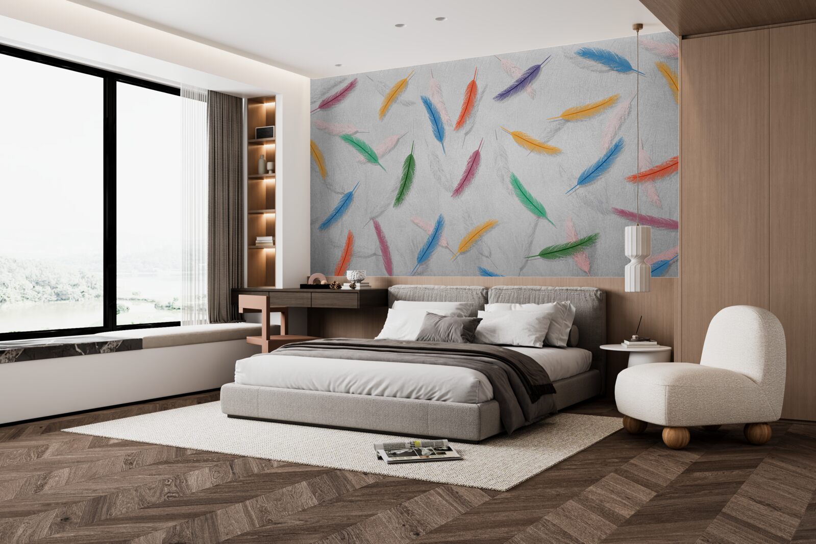 Fototapet pixuri colorate de aceeași formă