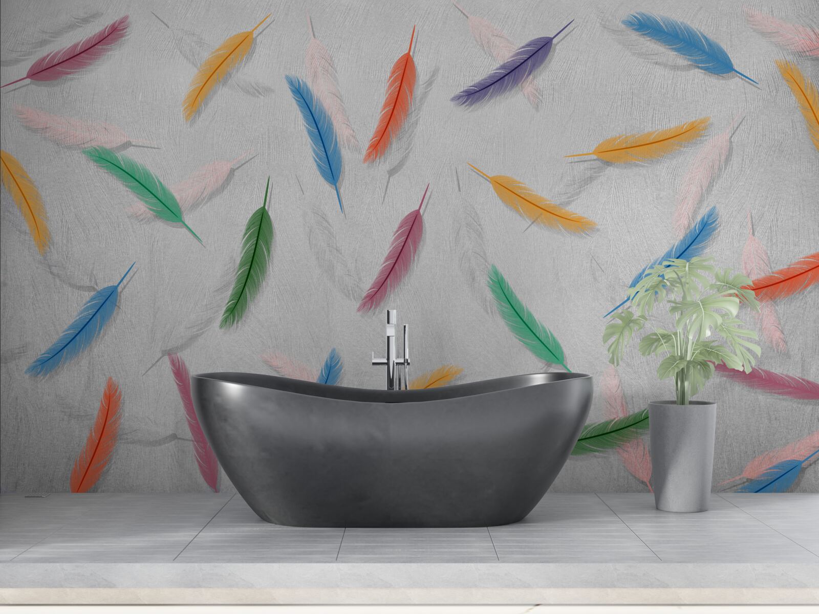 Fototapet pixuri colorate de aceeași formă