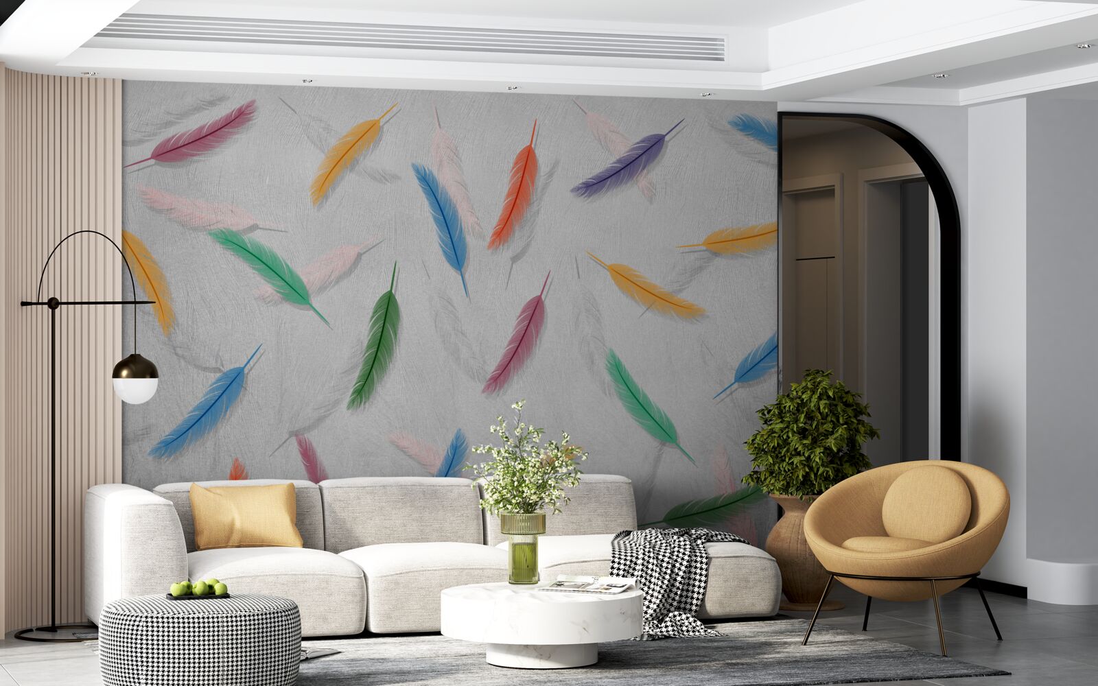 Fototapet pixuri colorate de aceeași formă