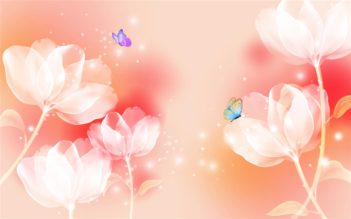 Fototapet lalele cu transparență