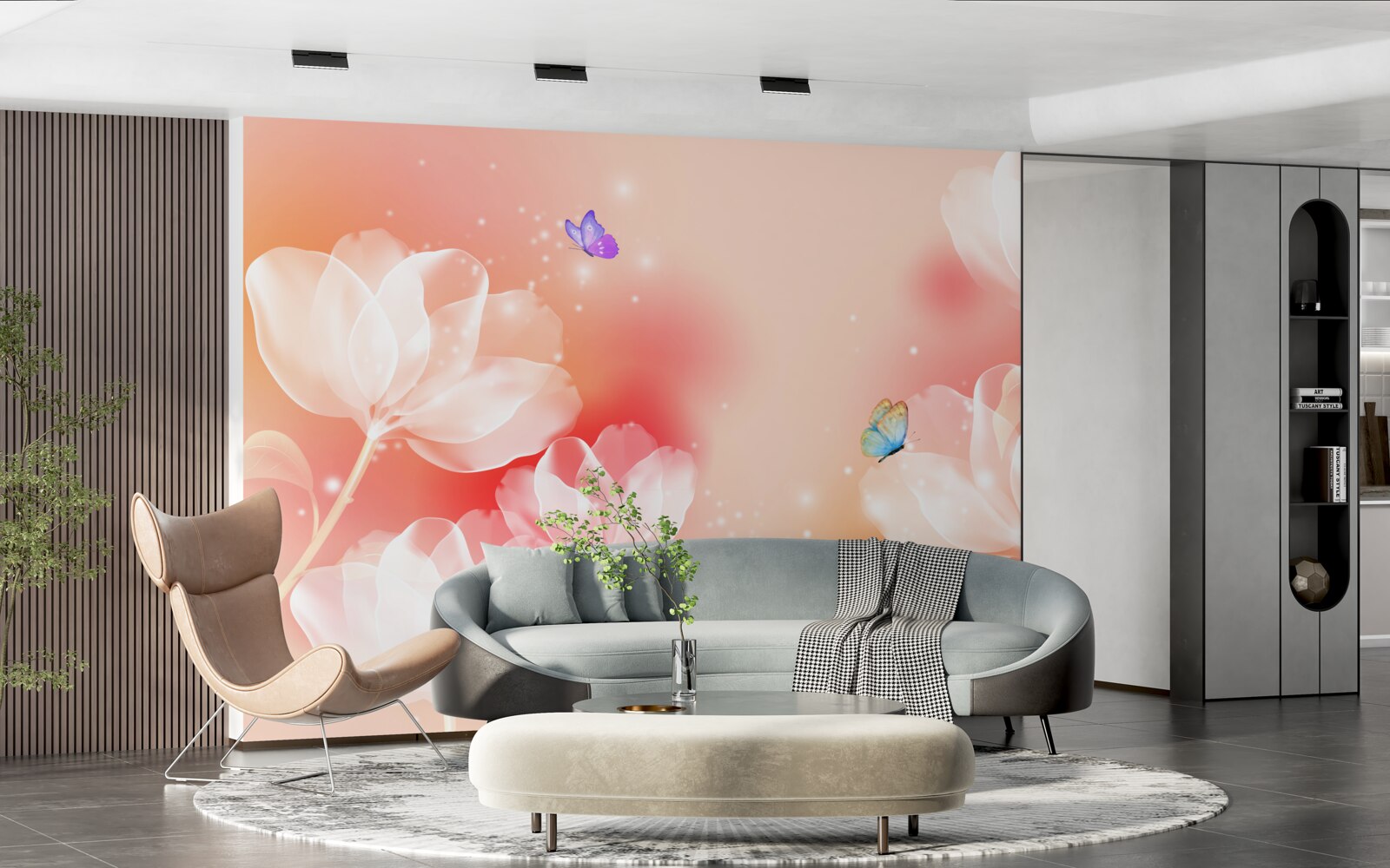 Fototapet lalele cu transparență