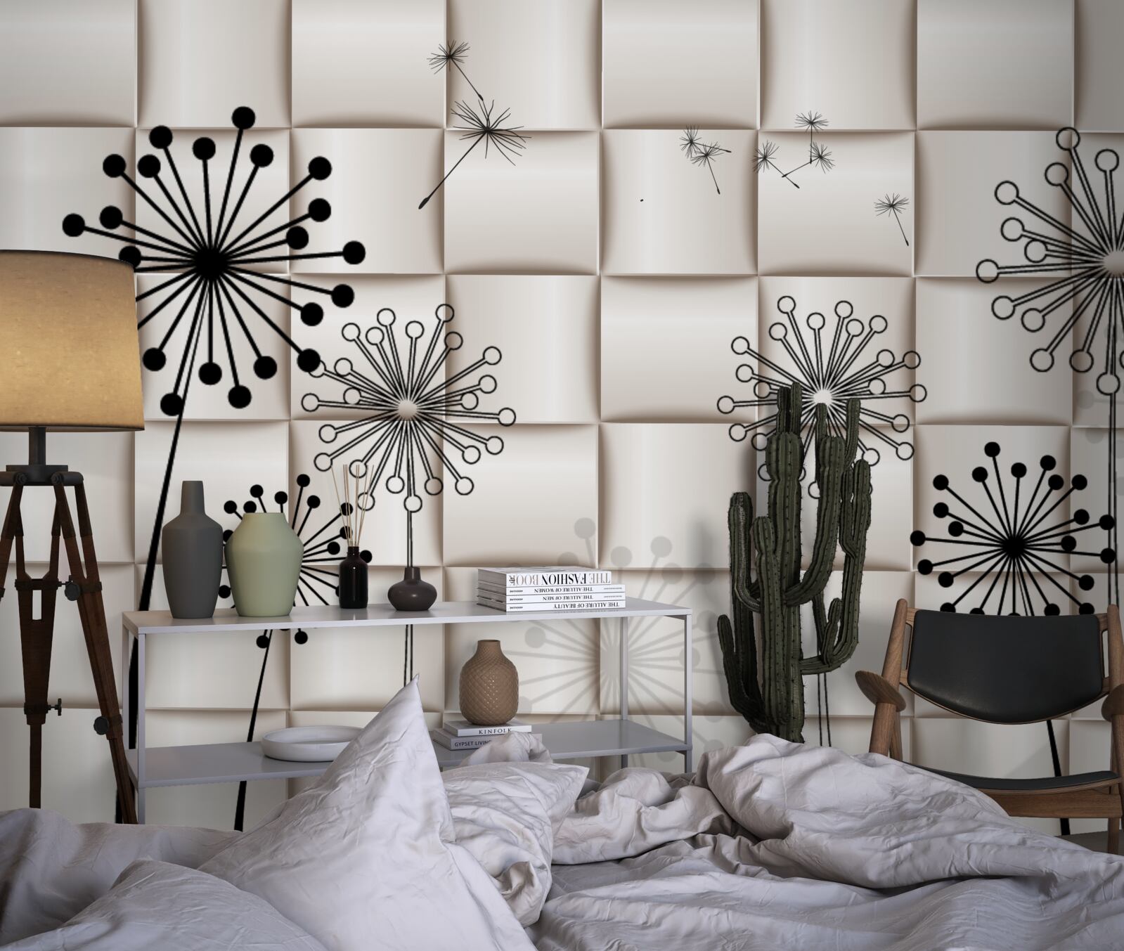 Fototapet millipedes neobișnuite și păsări mici