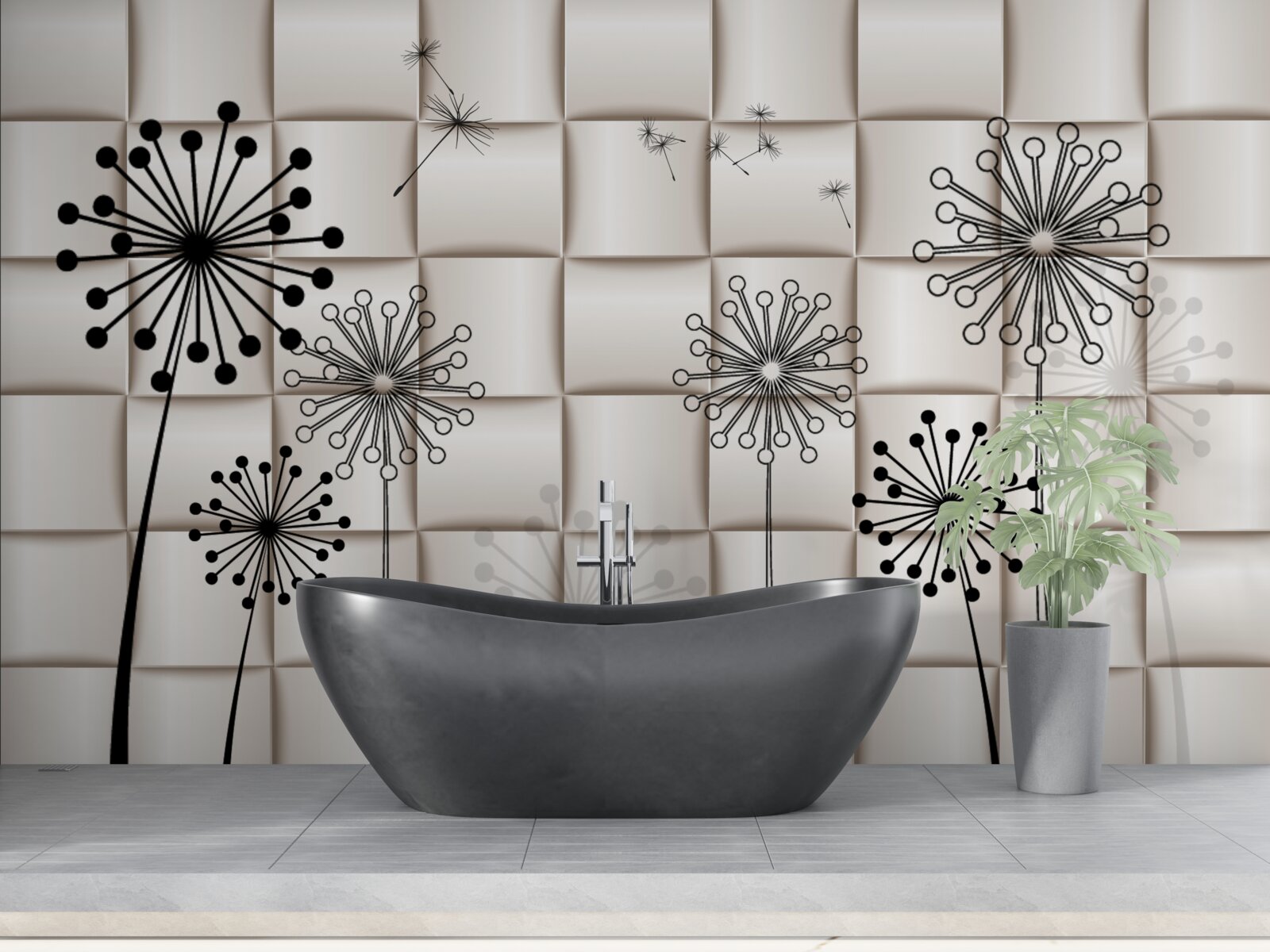 Fototapet millipedes neobișnuite și păsări mici