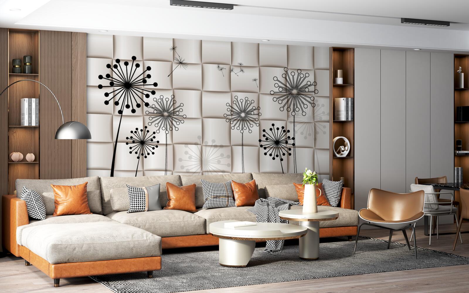 Fototapet millipedes neobișnuite și păsări mici