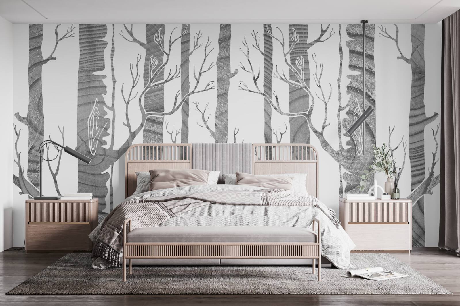 Fototapet Birch Grove neobișnuit