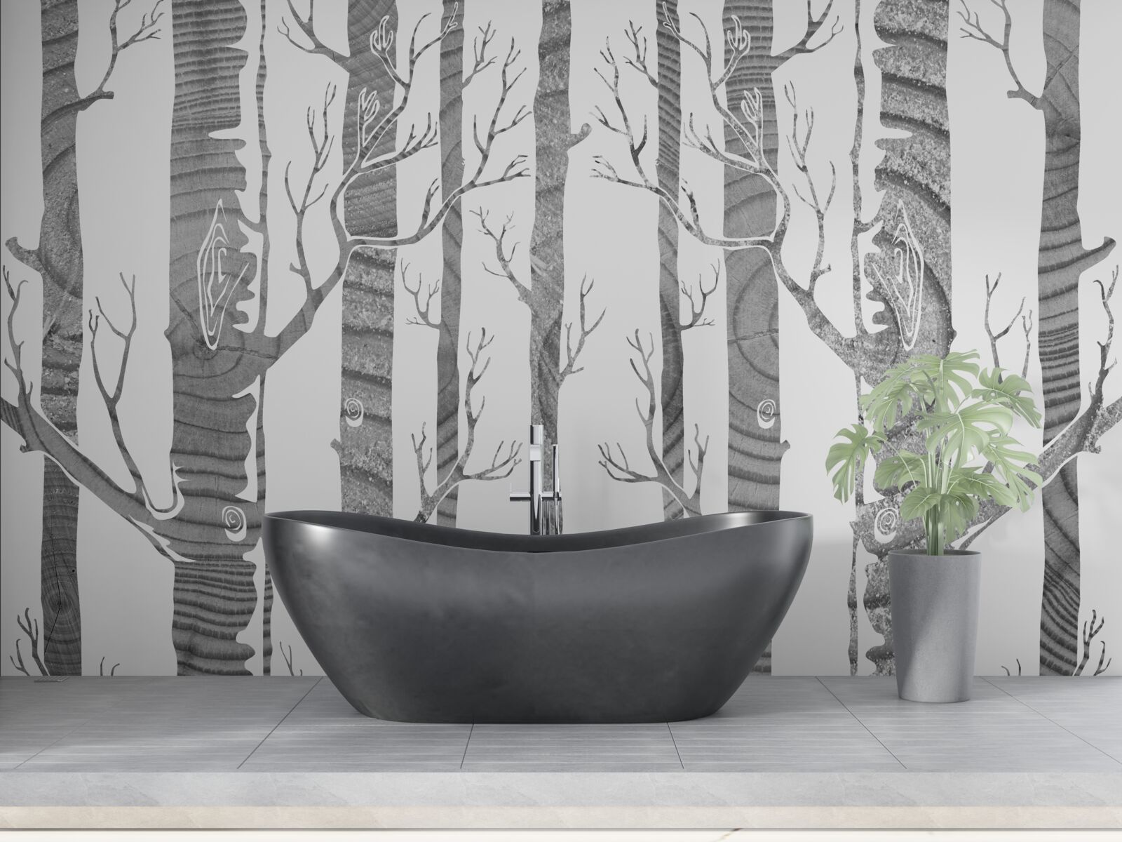 Fototapet Birch Grove neobișnuit