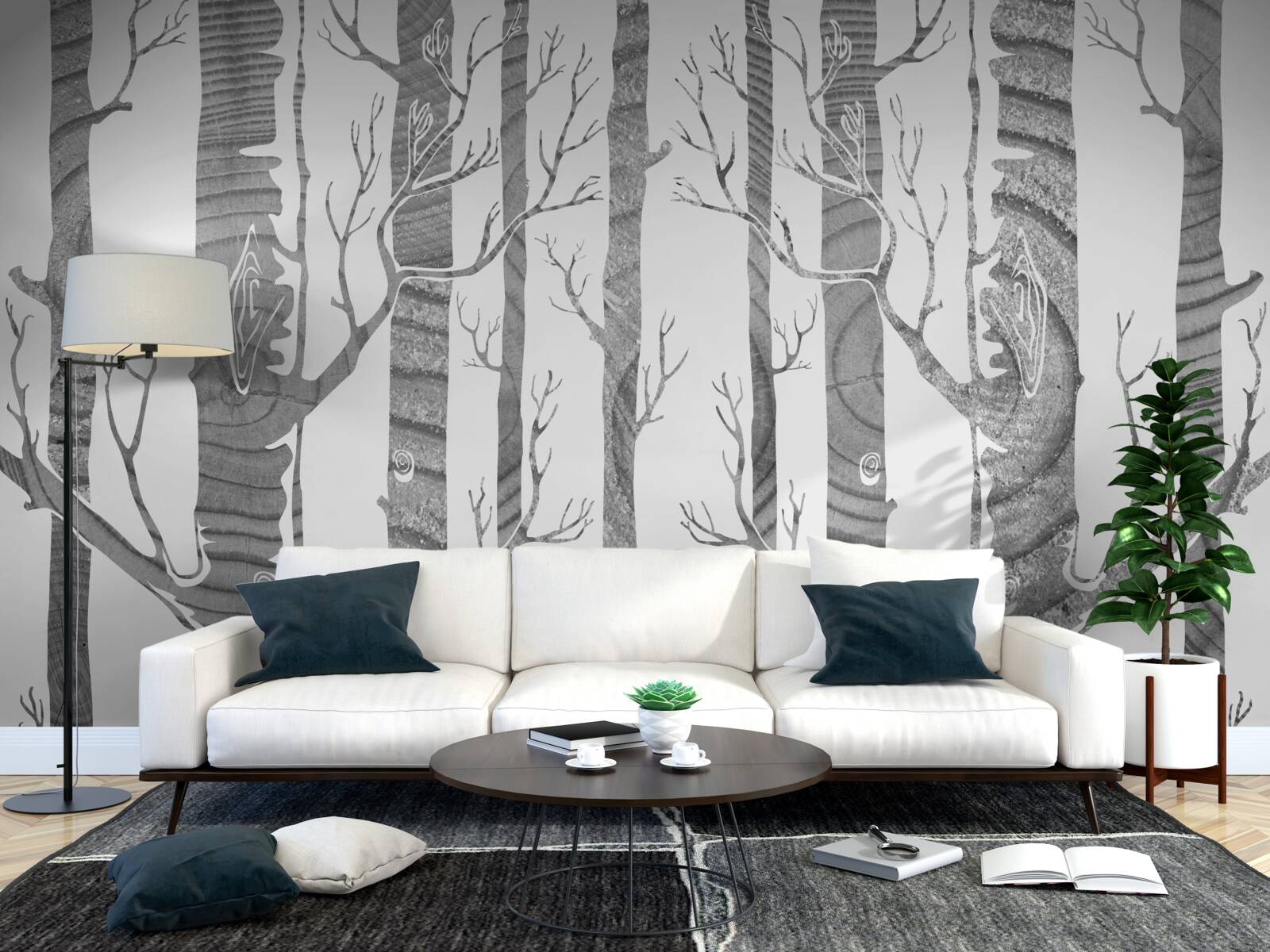 Fototapet Birch Grove neobișnuit