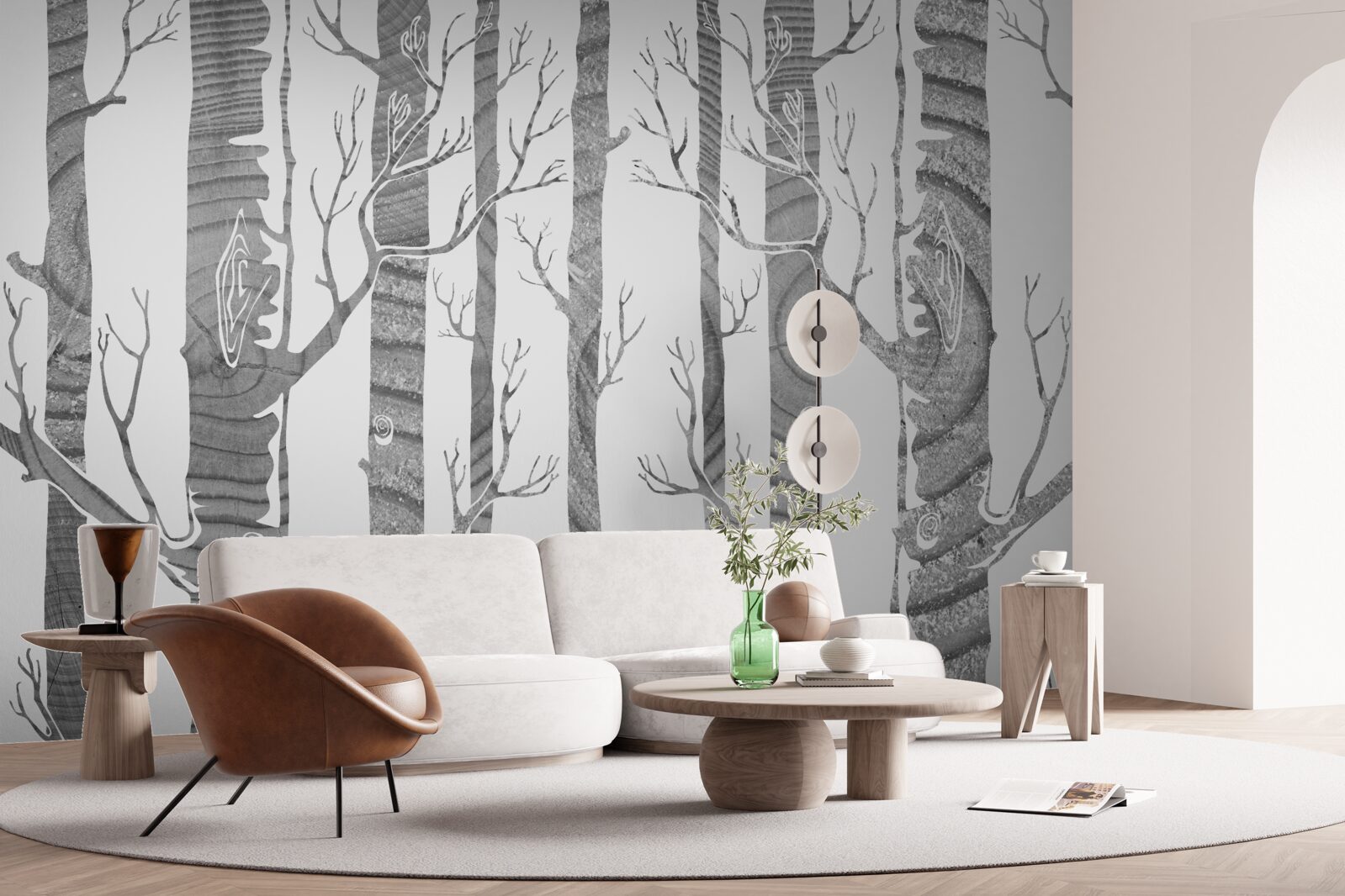 Fototapet Birch Grove neobișnuit