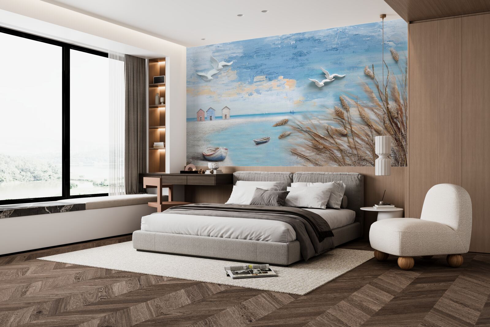 Fototapet coastă în sezonul de toamnă