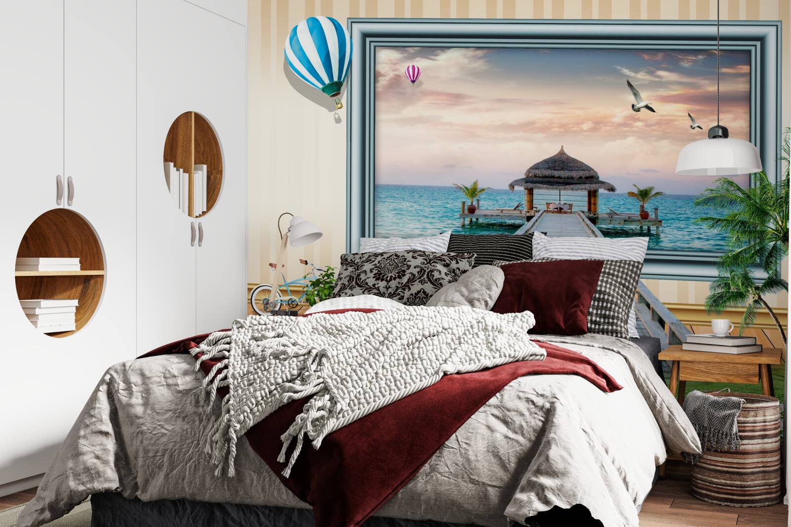 Fototapet pictura cu un doc de mare