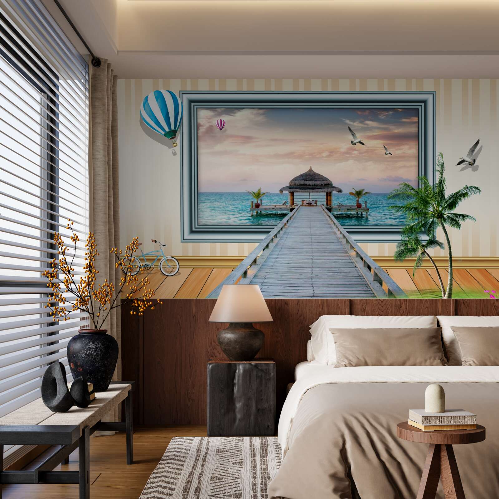 Fototapet pictura cu un doc de mare