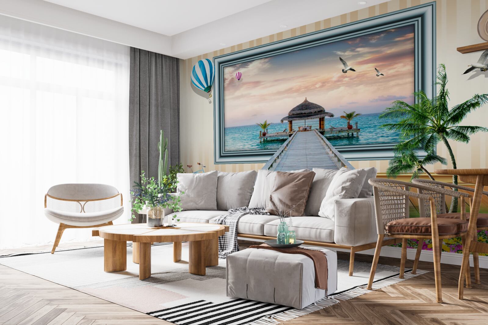 Fototapet pictura cu un doc de mare