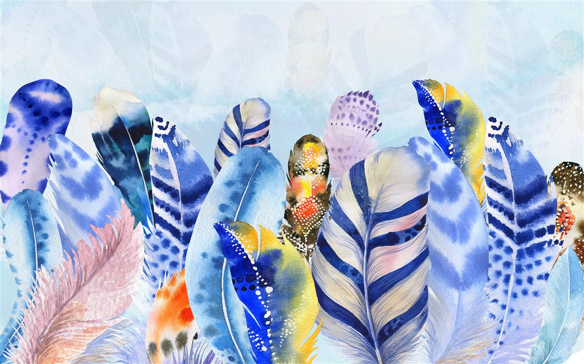 Fototapet pene strălucitoare la modă