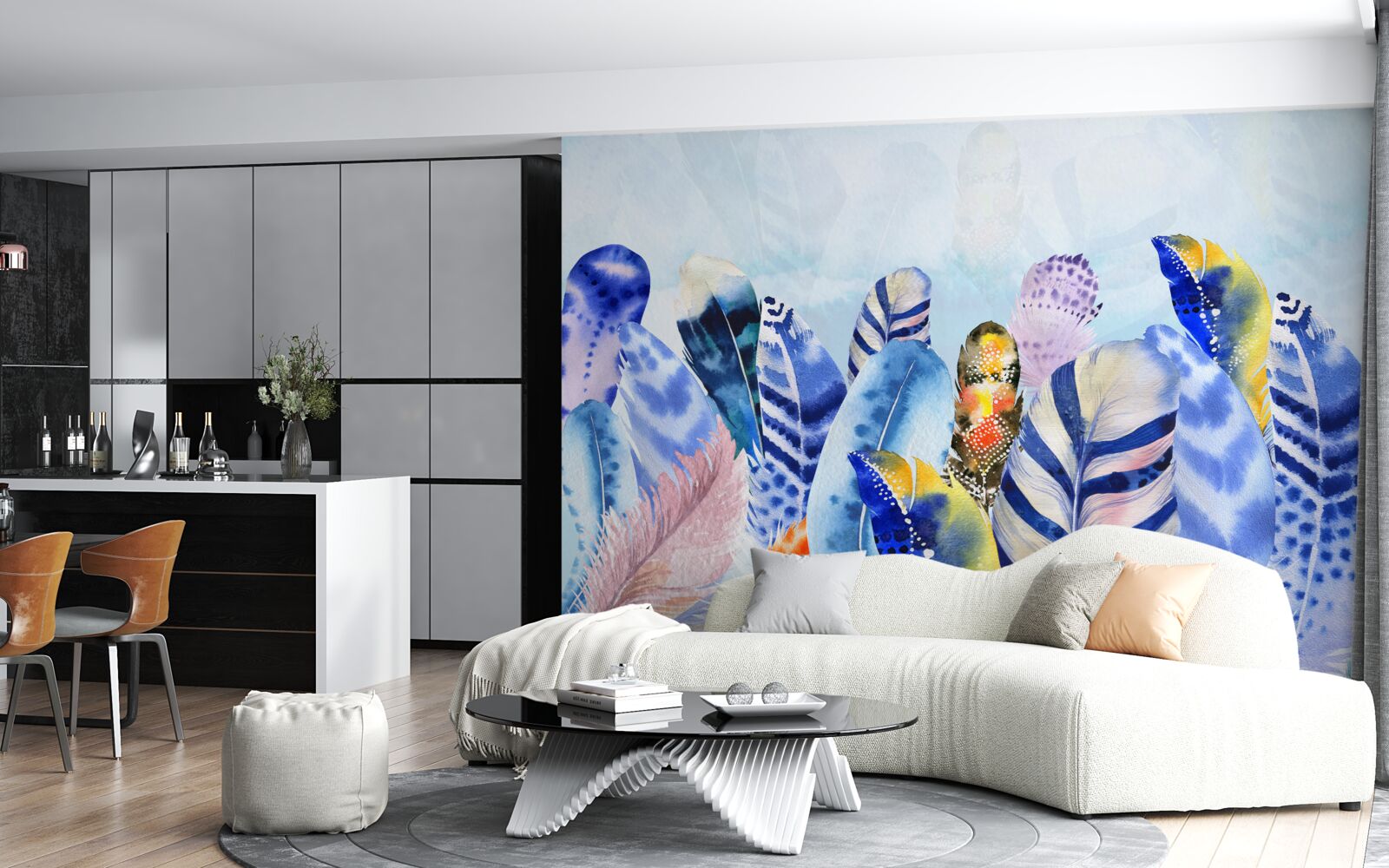 Fototapet pene strălucitoare la modă