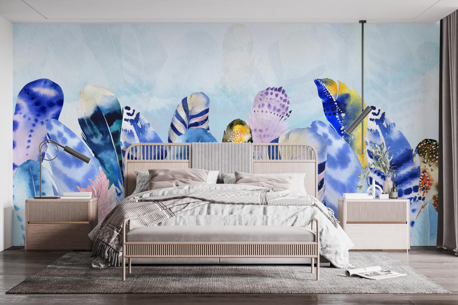 Fototapet pene strălucitoare la modă