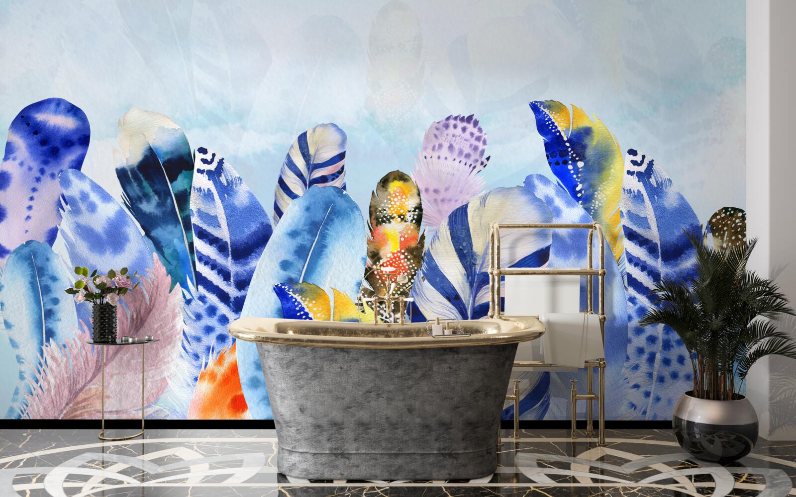 Fototapet pene strălucitoare la modă