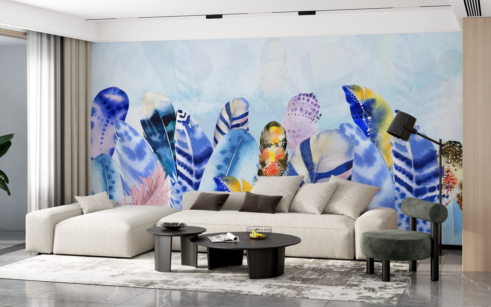 Fototapet pene strălucitoare la modă