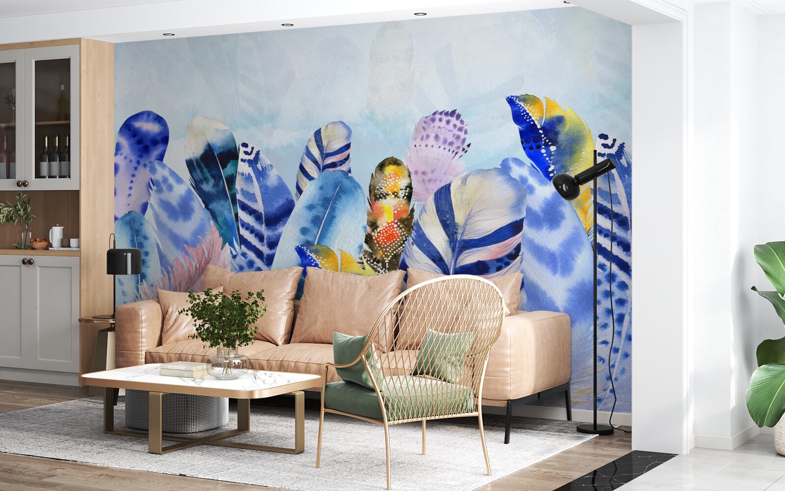 Fototapet pene strălucitoare la modă