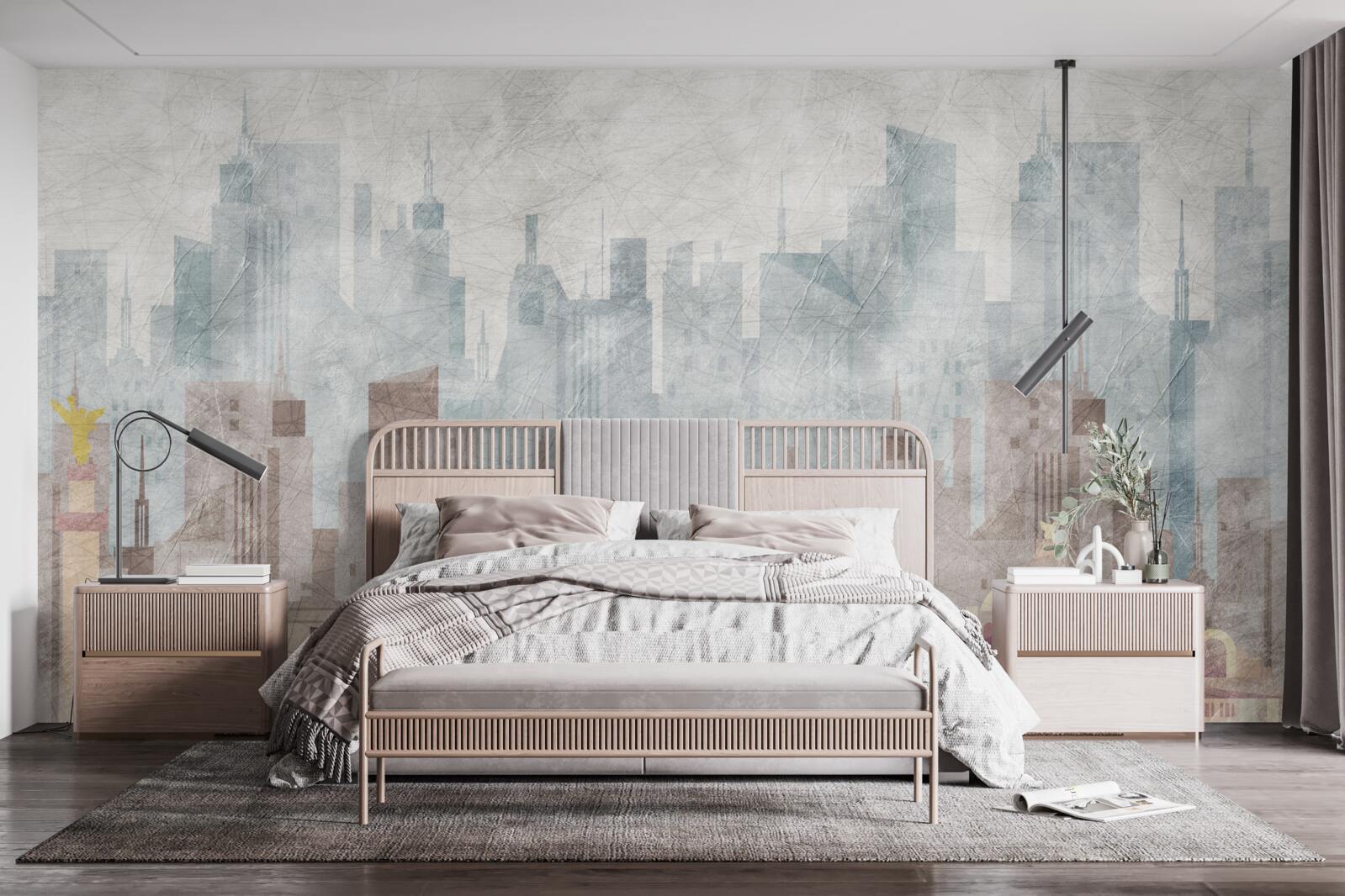 Fototapet orașul antic în fața metropolei