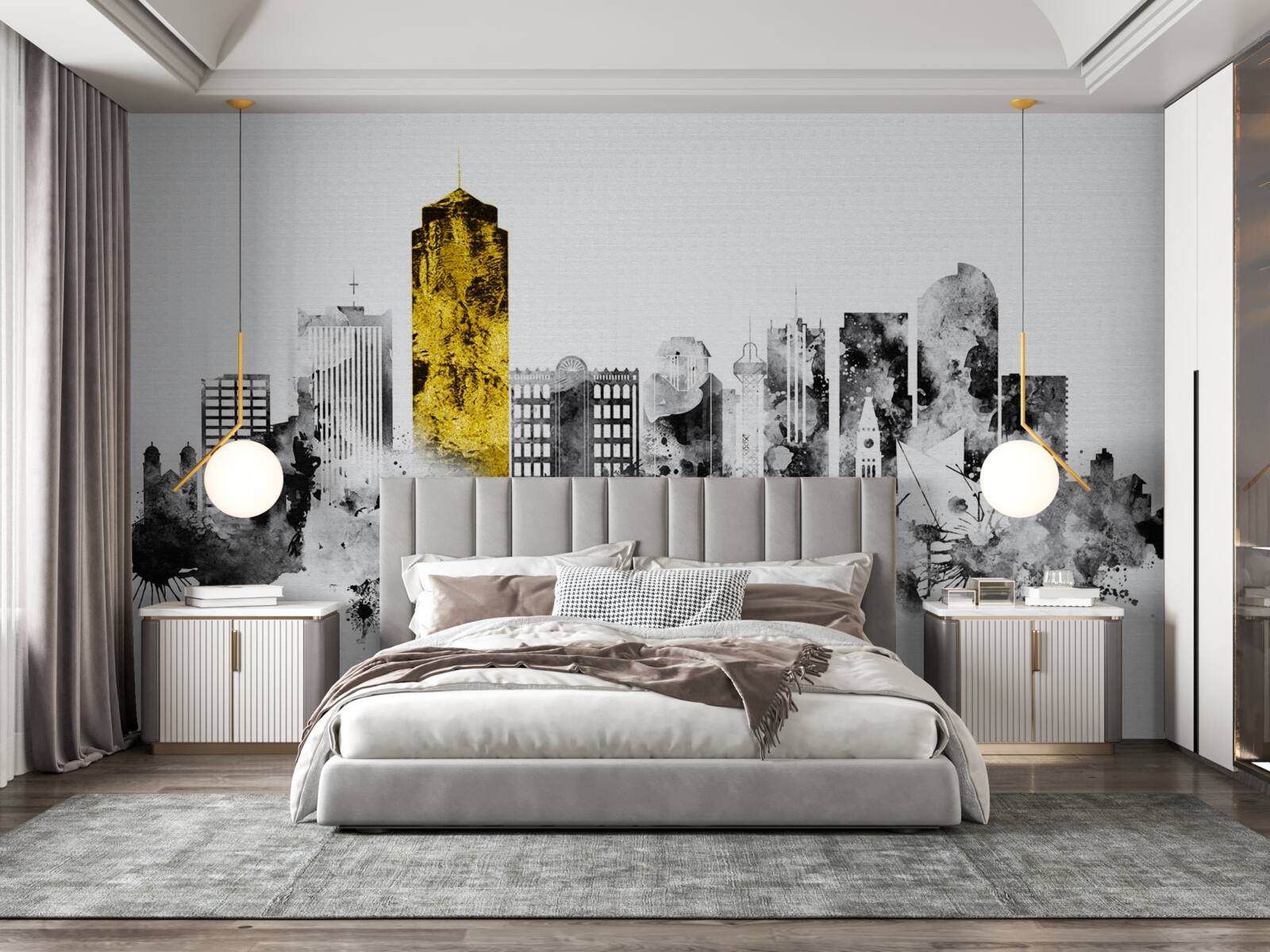 Fototapet orașul în abstract