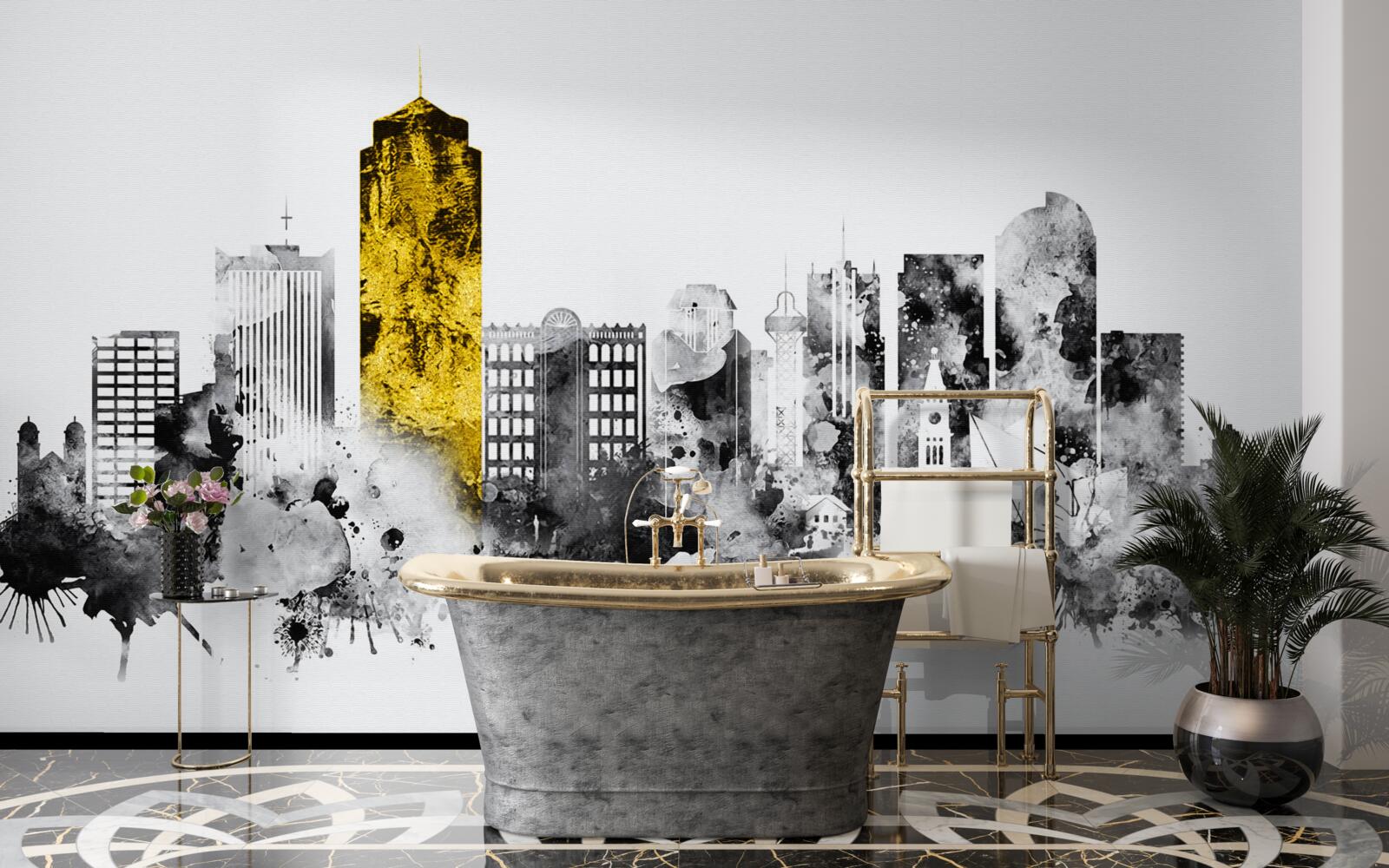 Fototapet orașul în abstract