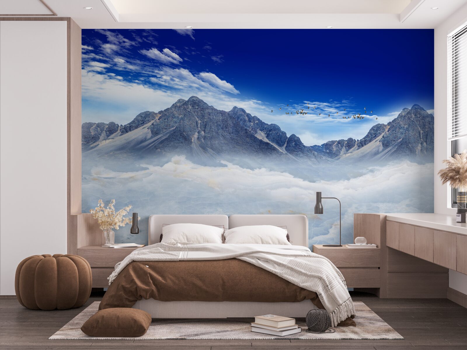 Fototapet voal fermecător de ceață de munte