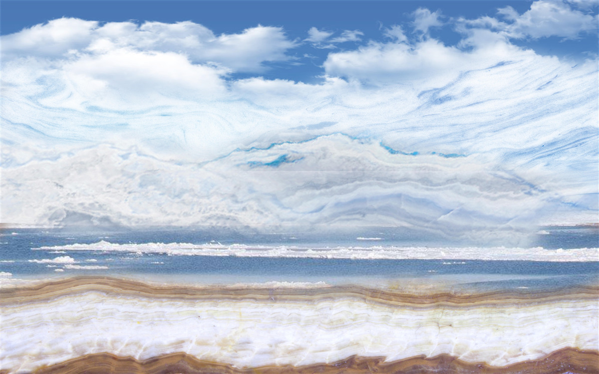 Fototapet plajă nisipoasă și mare calmă