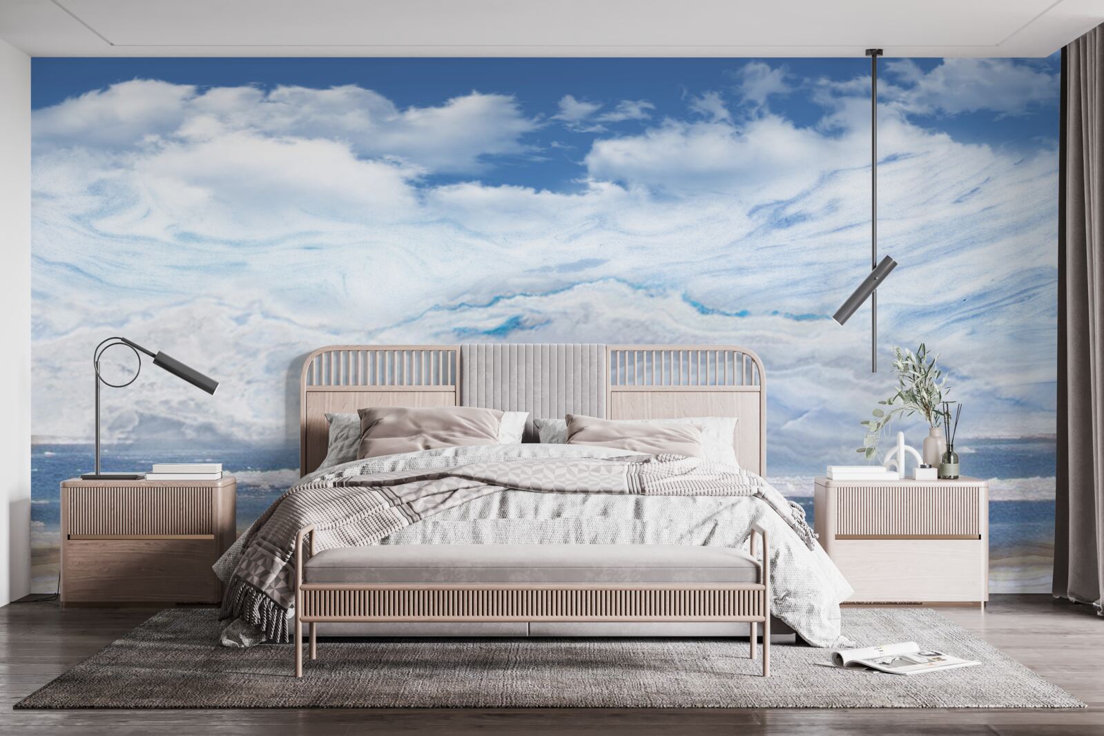 Fototapet plajă nisipoasă și mare calmă