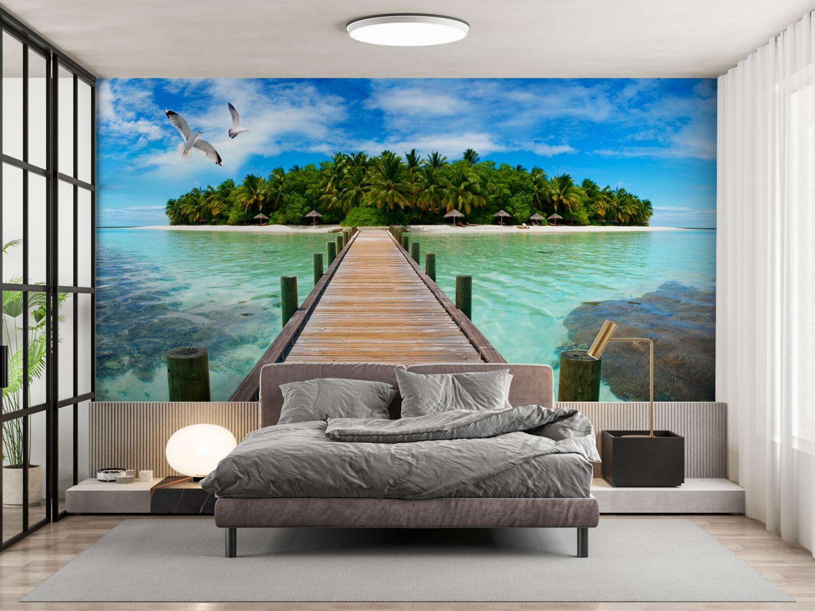 Fototapet drumul spre insula tropicală