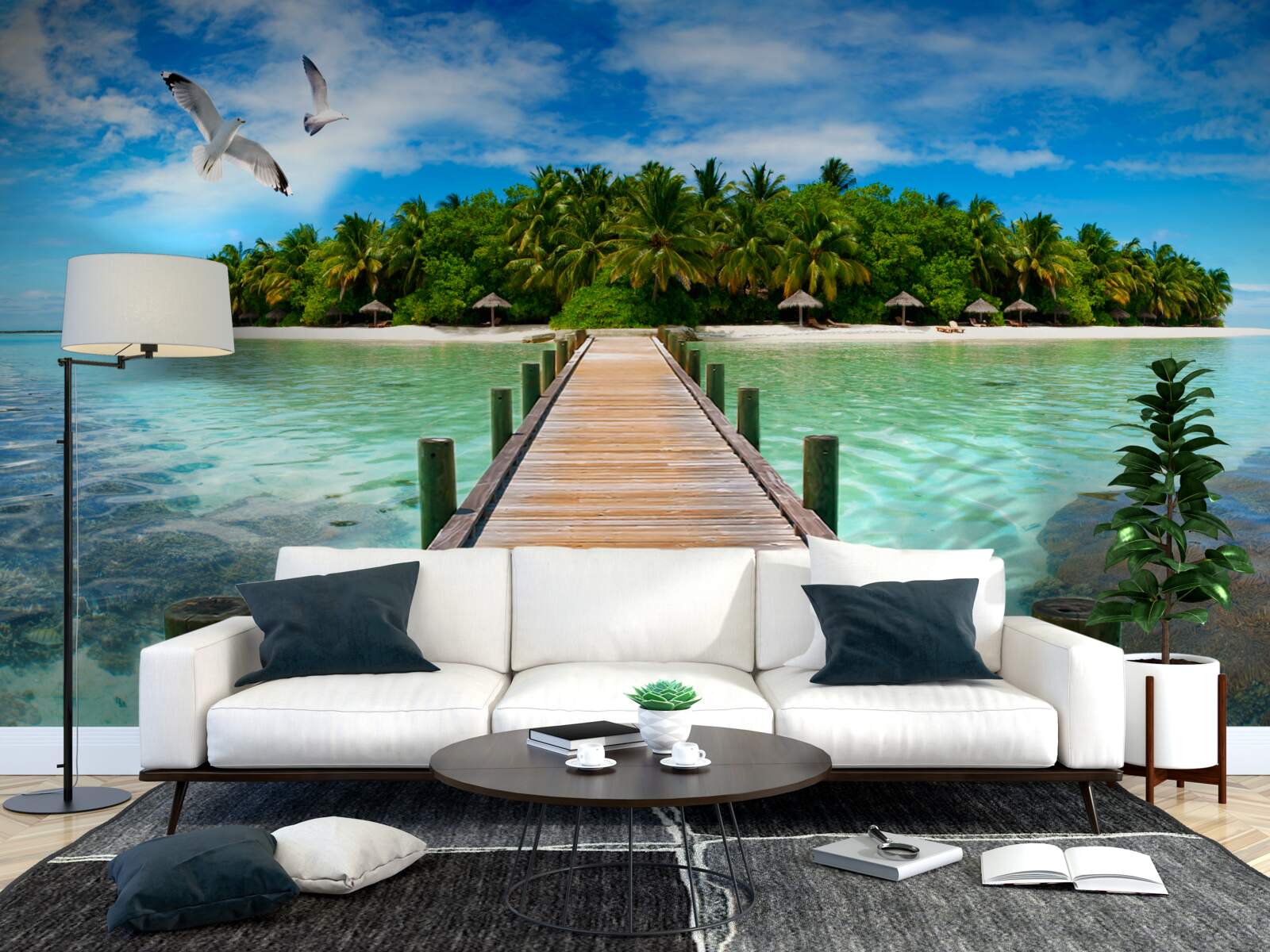 Fototapet drumul spre insula tropicală