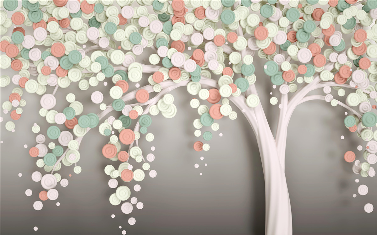 Fototapet frunze pe un copac toamna