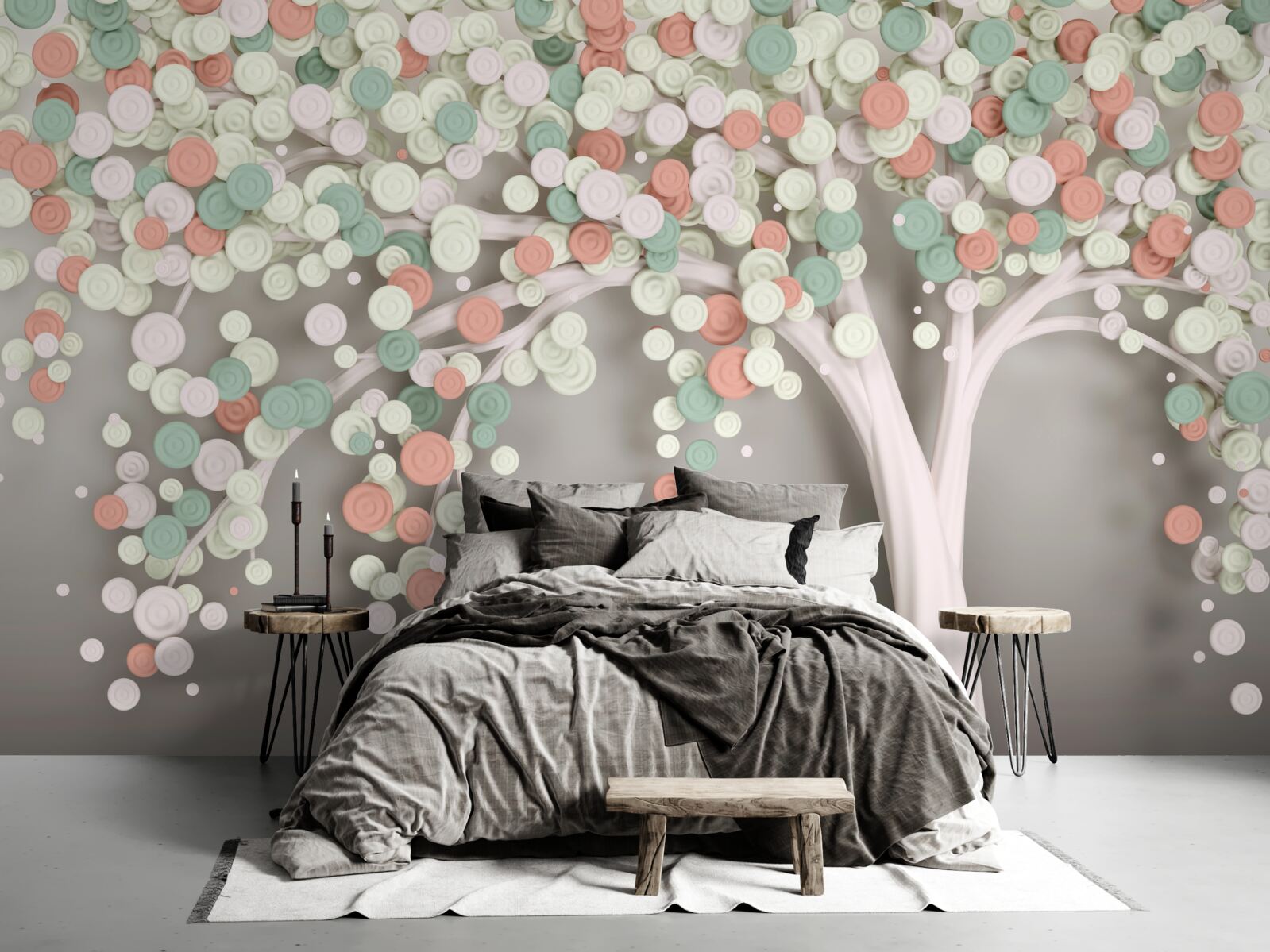 Fototapet frunze pe un copac toamna