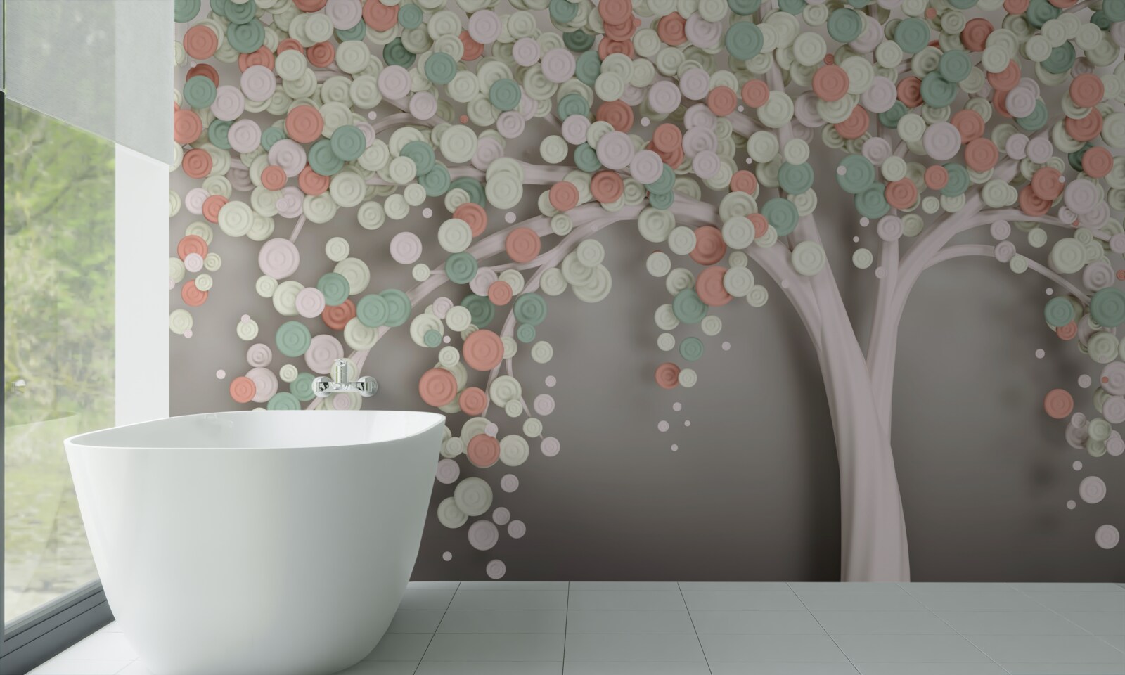 Fototapet frunze pe un copac toamna