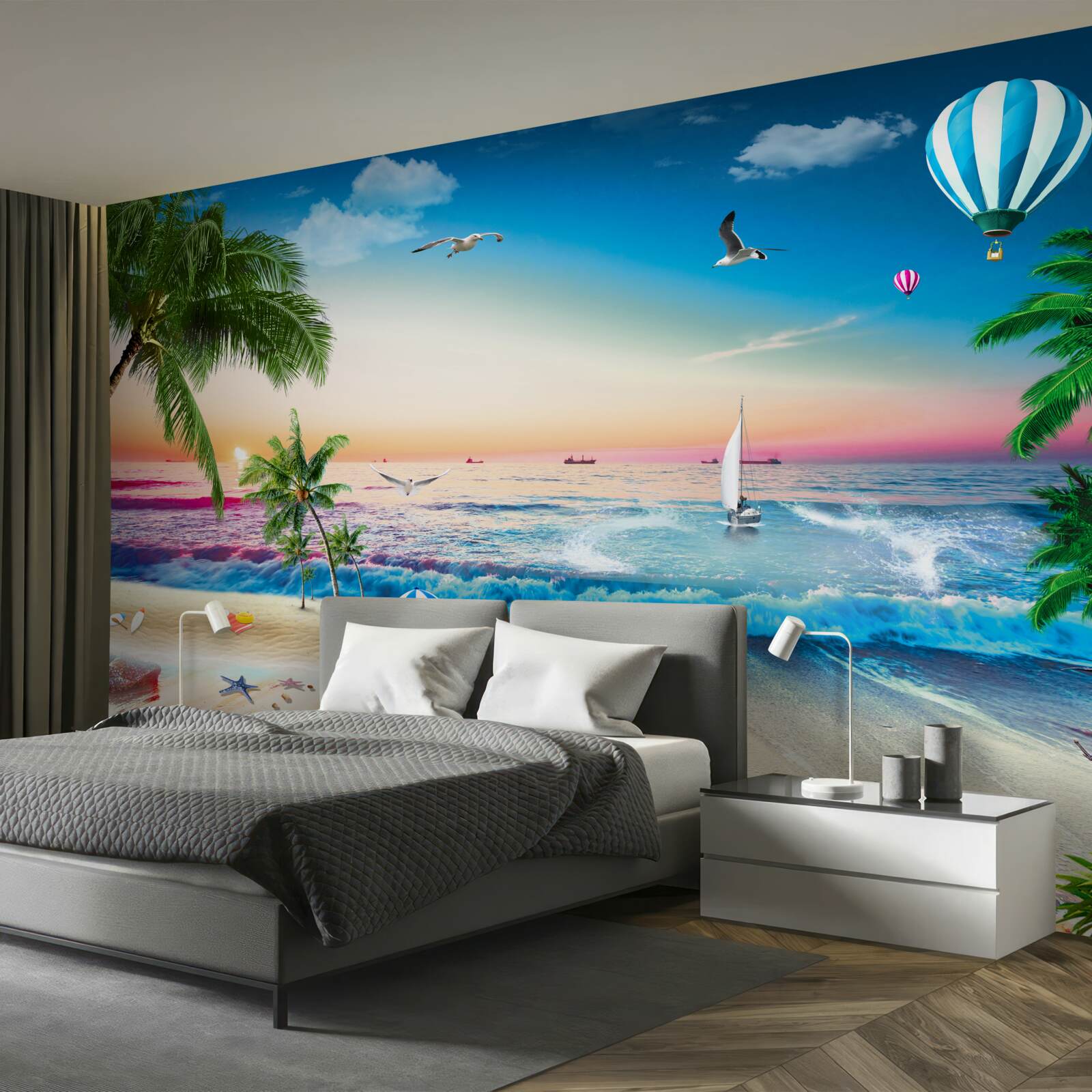 Fototapet pictură marină cu val