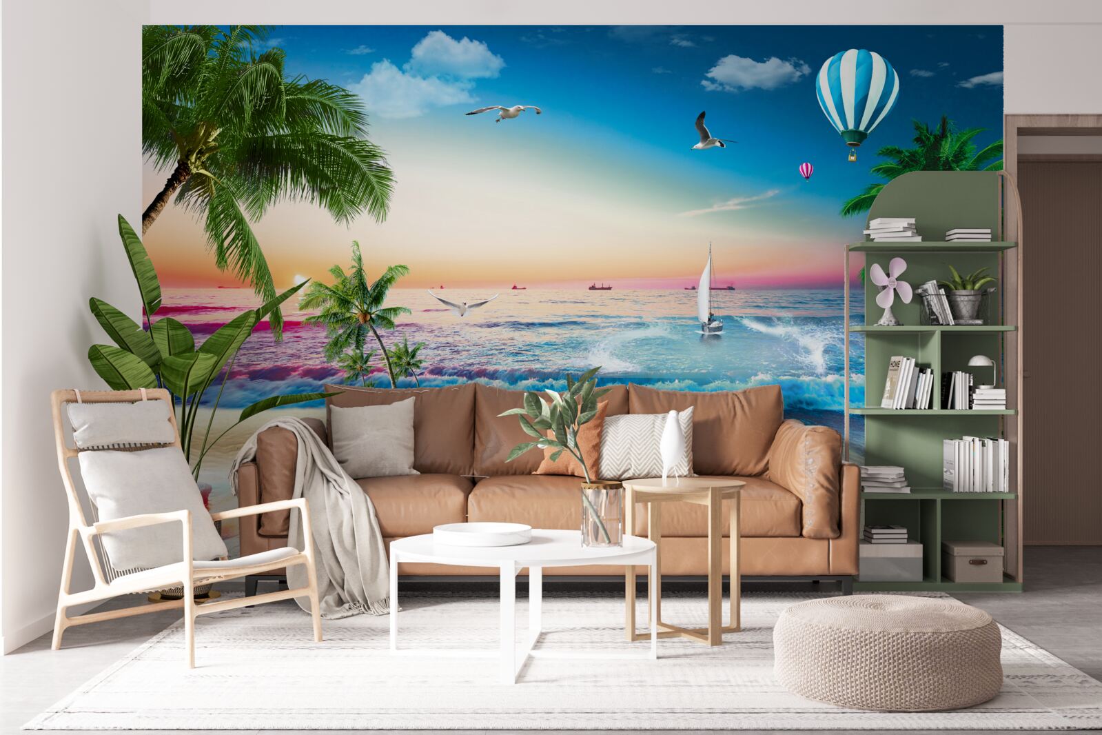 Fototapet pictură marină cu val