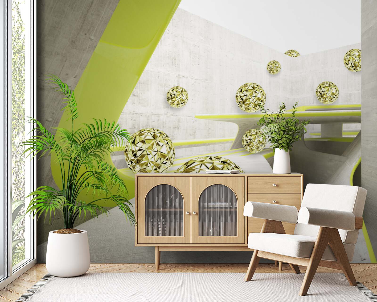 Fototapet bilele de aur se rostogolesc în jos