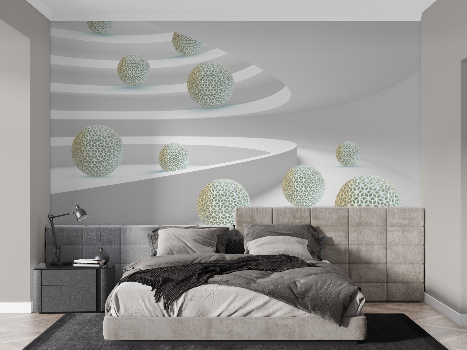 Fototapet bilele cad în jos în piste circulare