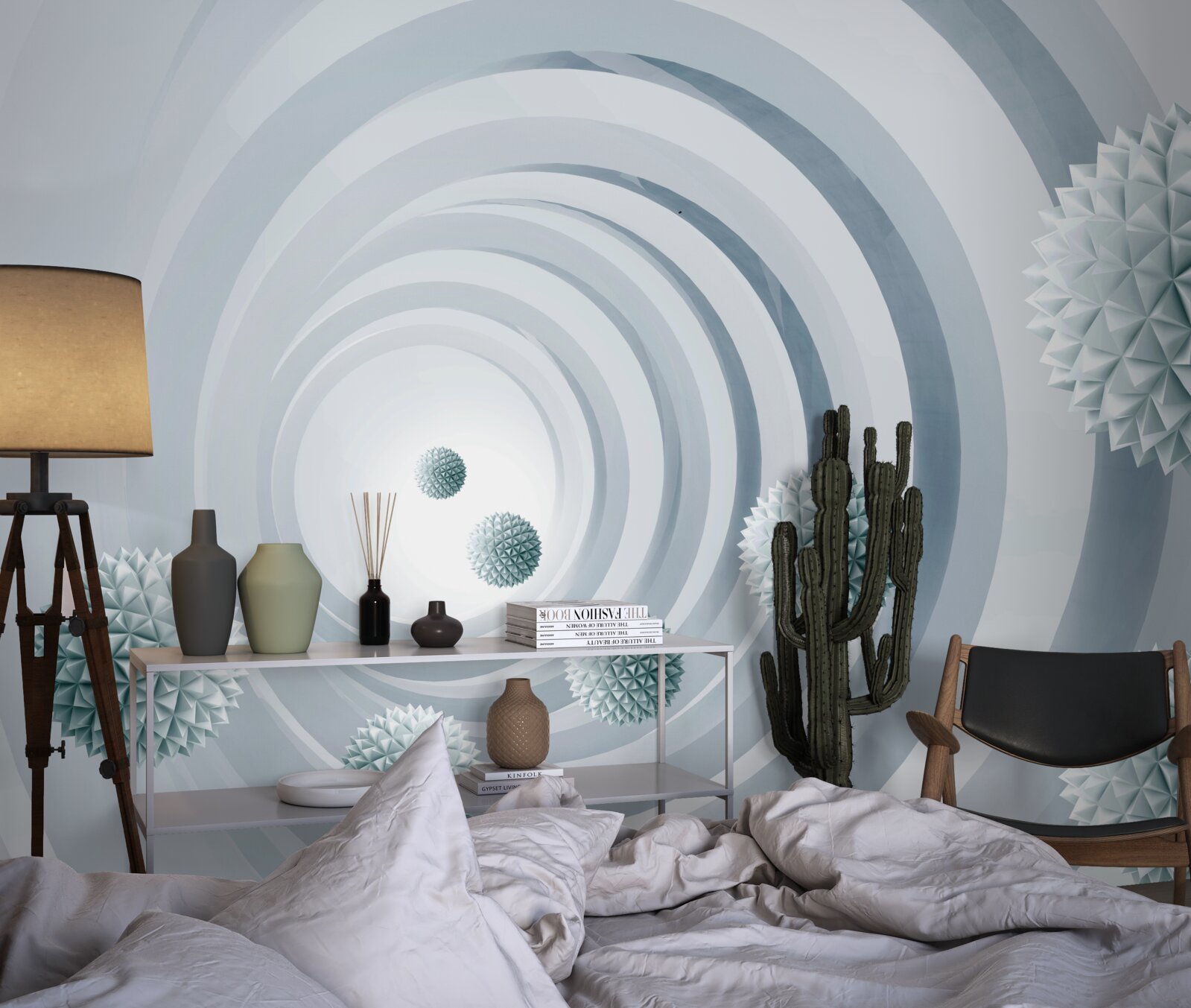 Fototapet gloanțele dispar într-un pasaj circular