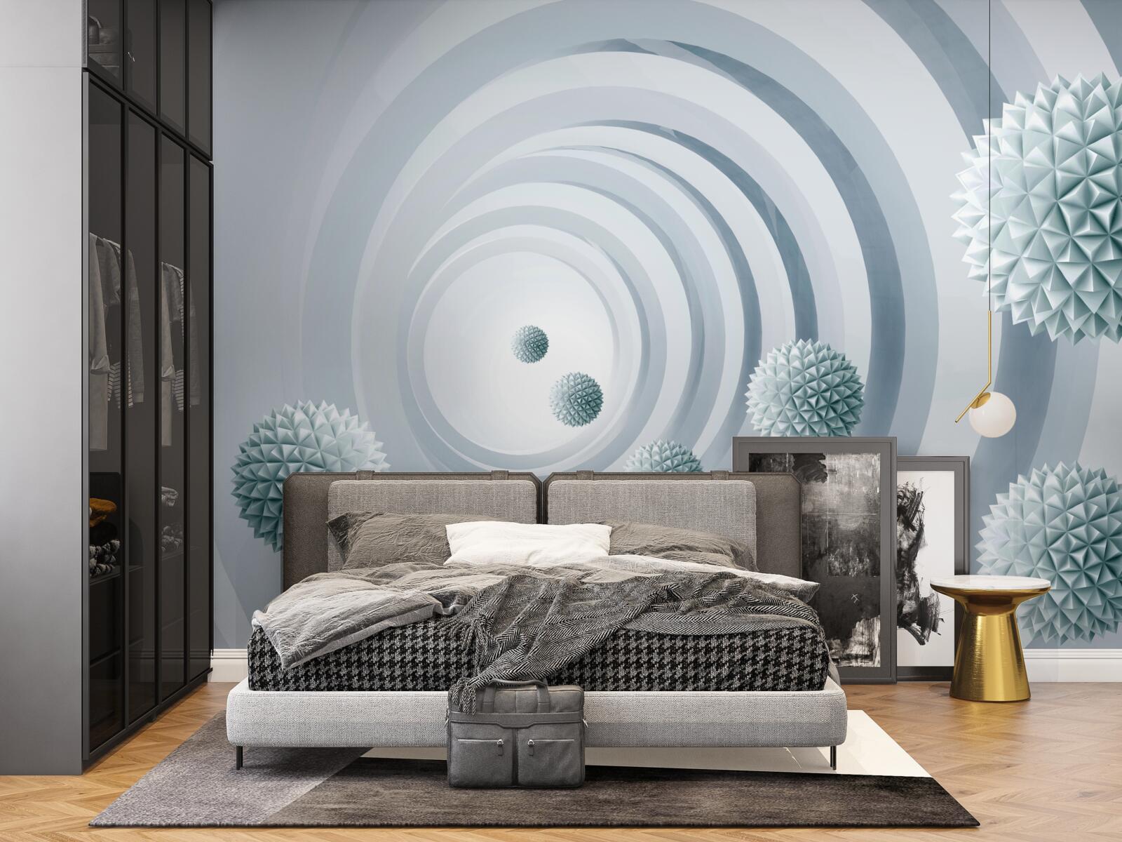 Fototapet gloanțele dispar într-un pasaj circular